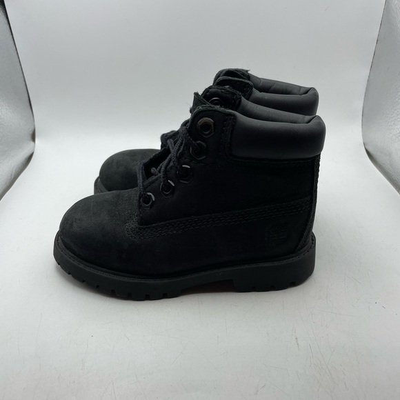 Timberland infant Kids Black Boots size 7C - Picture 1 of 10